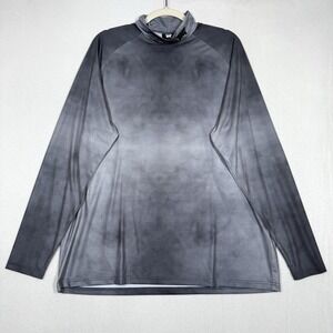 PXG Parsons Xtreme Golf Shirt Mens Large Mock Neck Long Sleeve Performance Grey